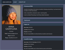 Tablet Screenshot of gavrylova.com